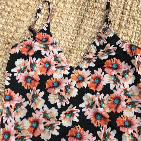 NWOT Nordstrom Leith floral print one piece bathing swim suit flower - Picture 5 of 8